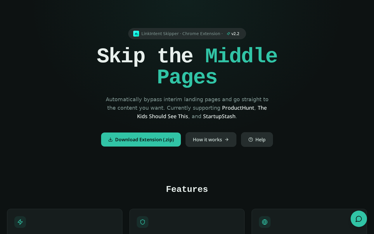 Link Intent homepage